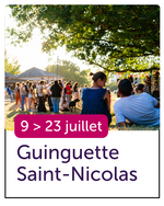 9 au 23 juille : guinguette saint-nicolas