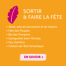 vignette sortir et faire la fete : Week-end de lancement et les Géants Fête des Peuples Bal des Pompiers Guinguette Saint-Nicolas Feu d