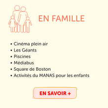 Cinéma plein air Les Géants Piscines Médiabus Square de Boston Activités du MANAS pour les enfants
