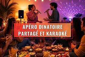 Apéro dinatoire partagé et karaoké